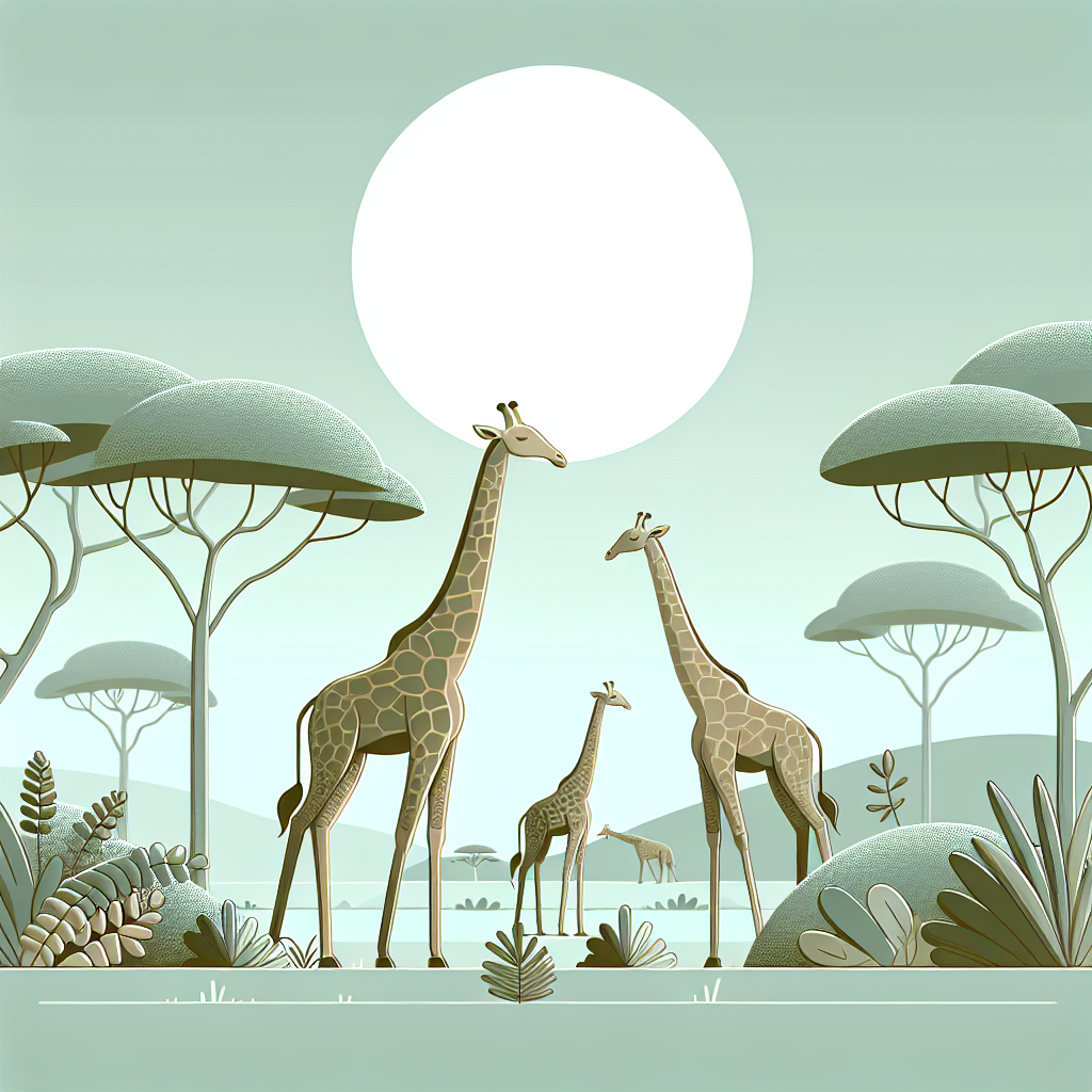 Gentle Giant Giraffes Painting Number Kit