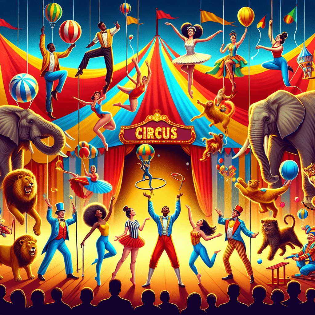 Lively Circus Extravaganza Paint By Color