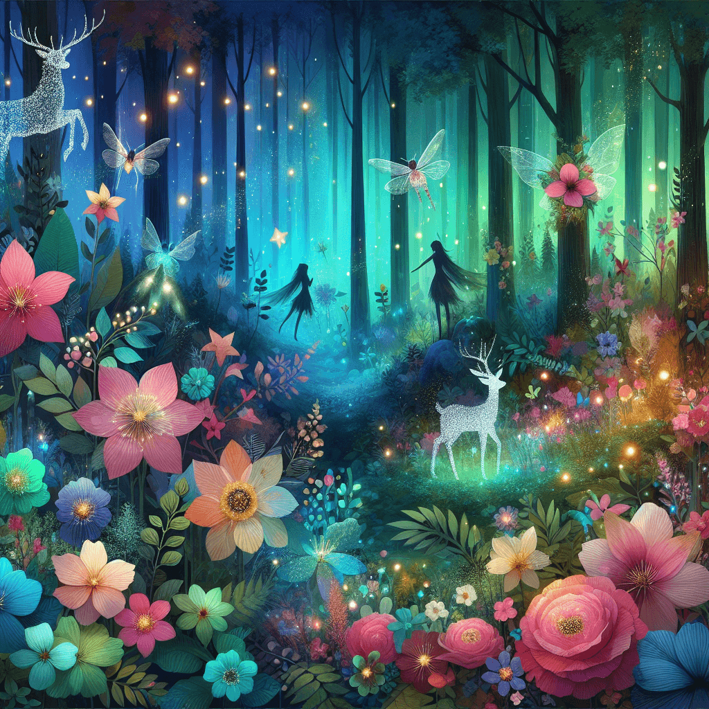 Mysterious Woodland Enchantment Paint By Color