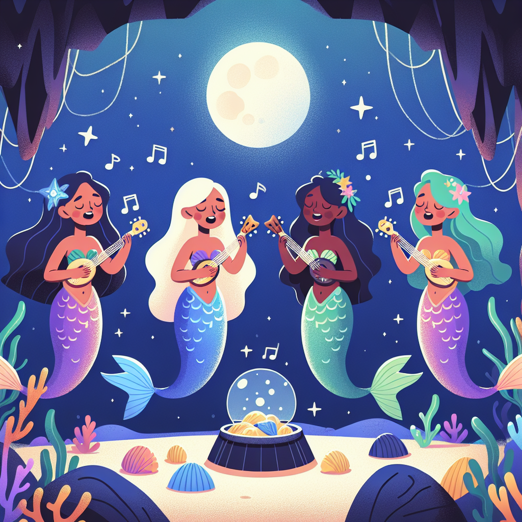 Moonlit Mermaid Grotto Paint By Number