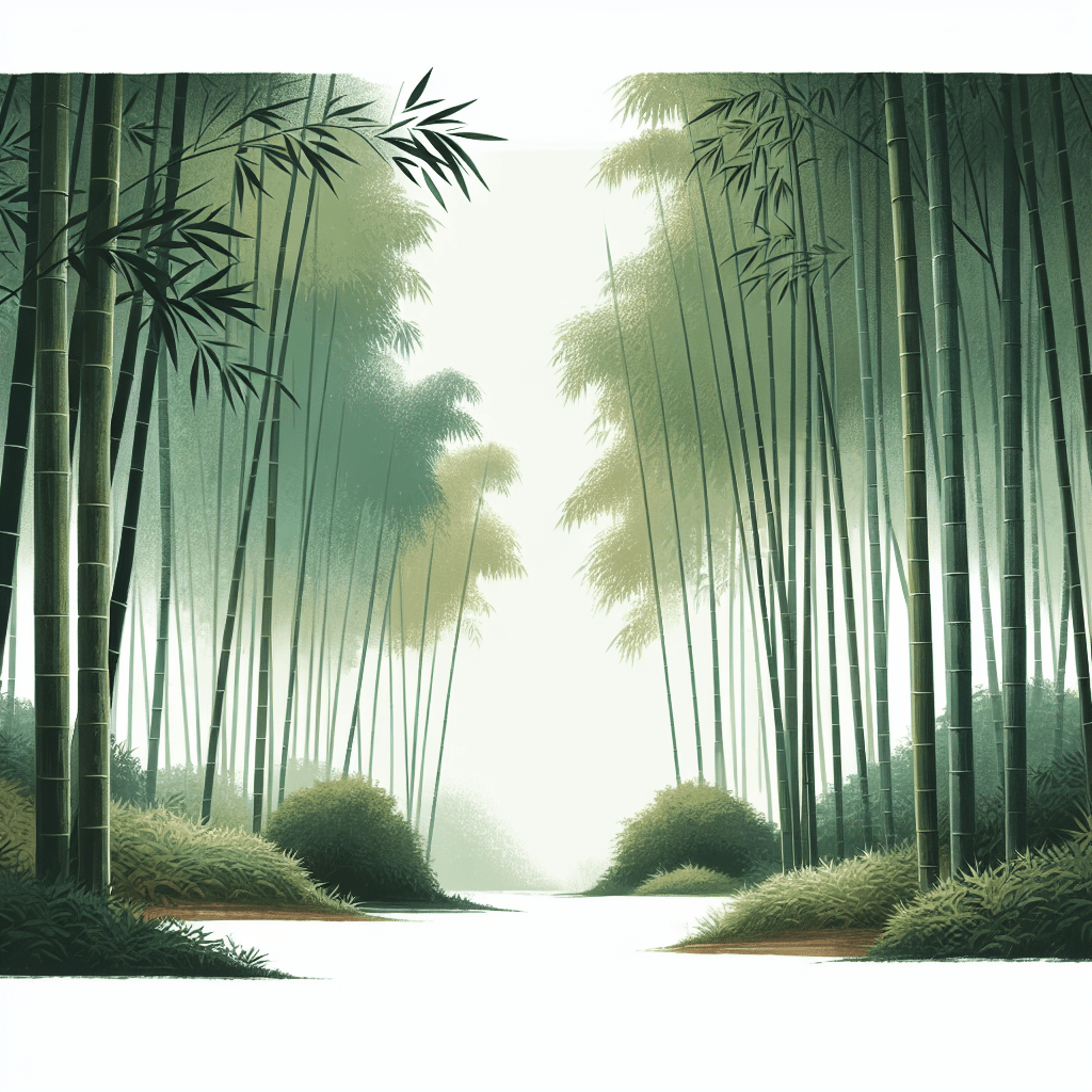 Meditative Bamboo Grove Numbered Painting Kits