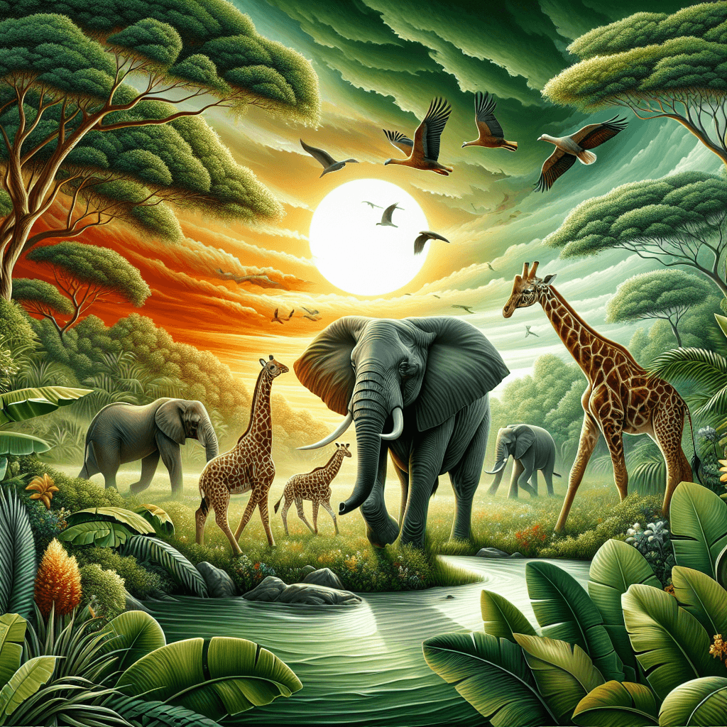 Dynamic Safari Adventure Painting Number Kit