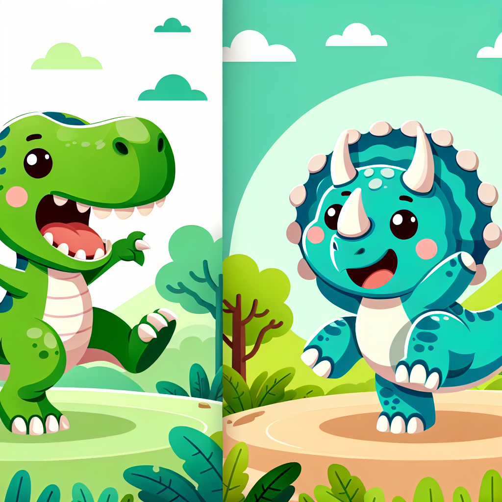 Playful Dinosaur Dance Paint By Numbers
