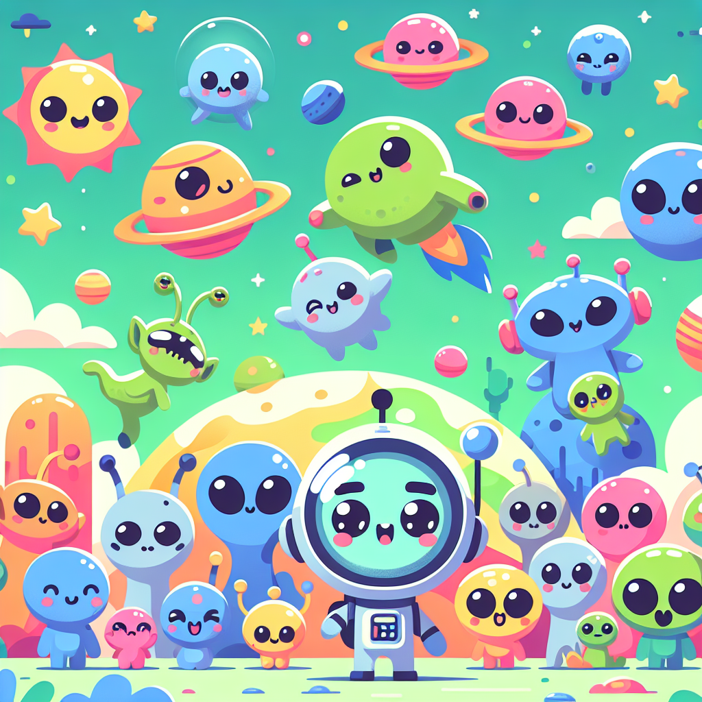Adventure With Alien Friends Paint By Number