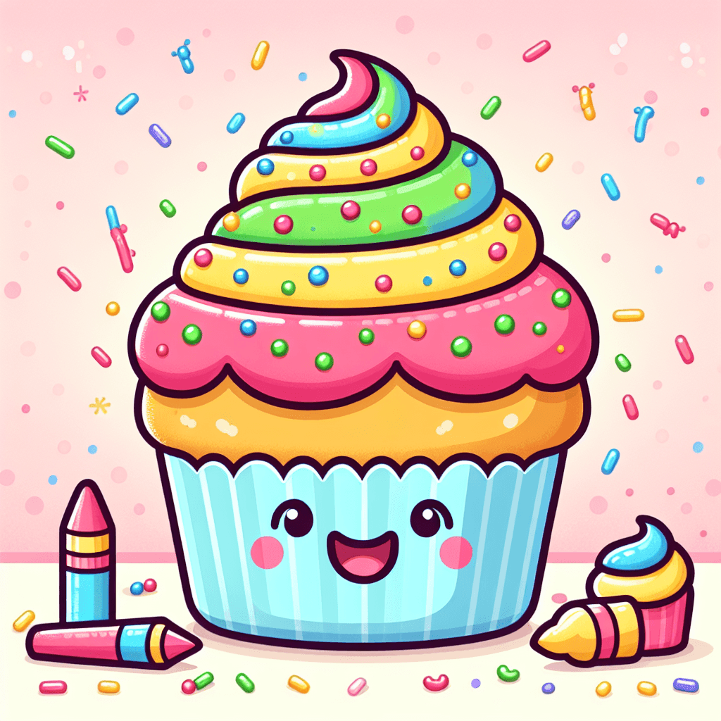 Bubbly Cupcake Paint By Numbers Art