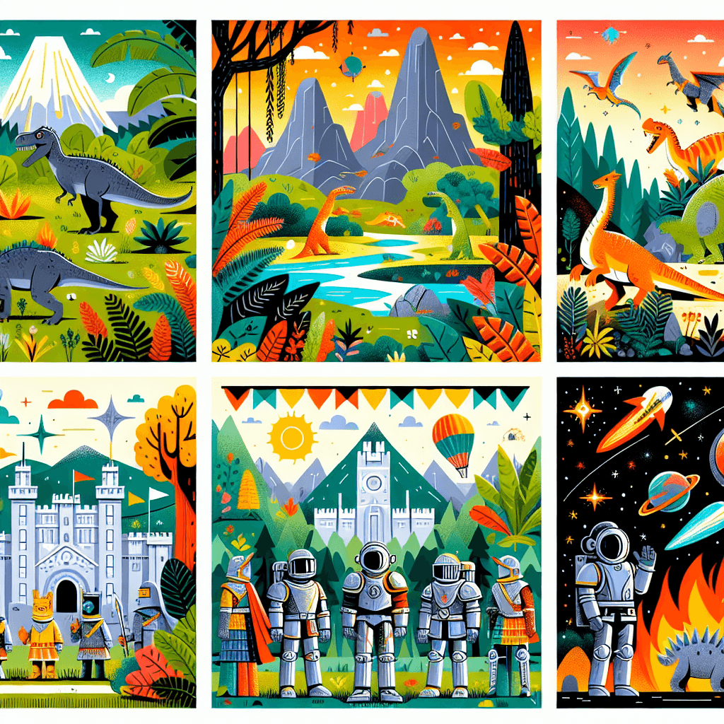 Time Traveling Adventure Numbered Painting Kits