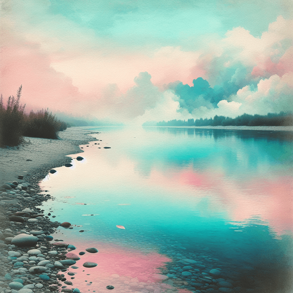 Pastel Riverbank Paint By Number