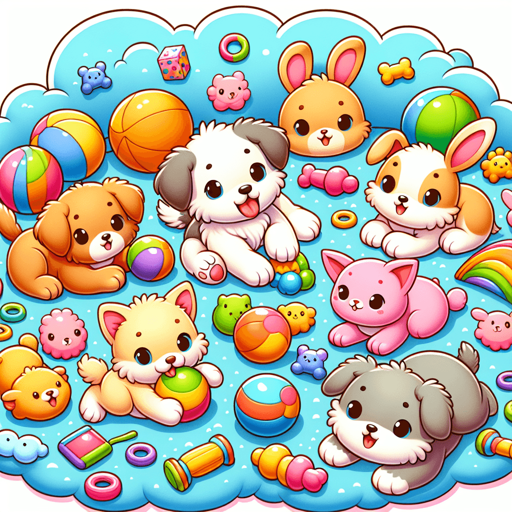 Cute Animal Playtime Paint By Numbers