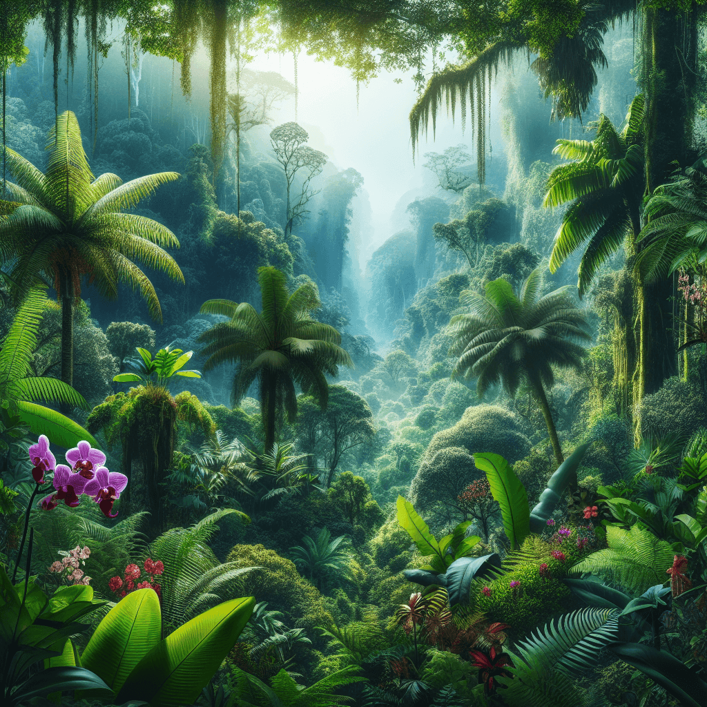 Tropical Rainforest Paradise Paint By Numbers Art