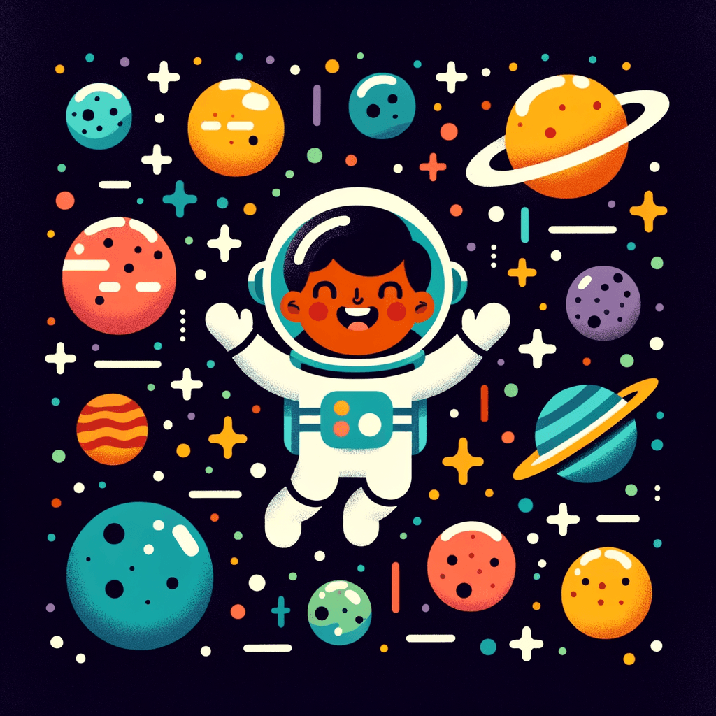 Astronaut Explorers Number Painting