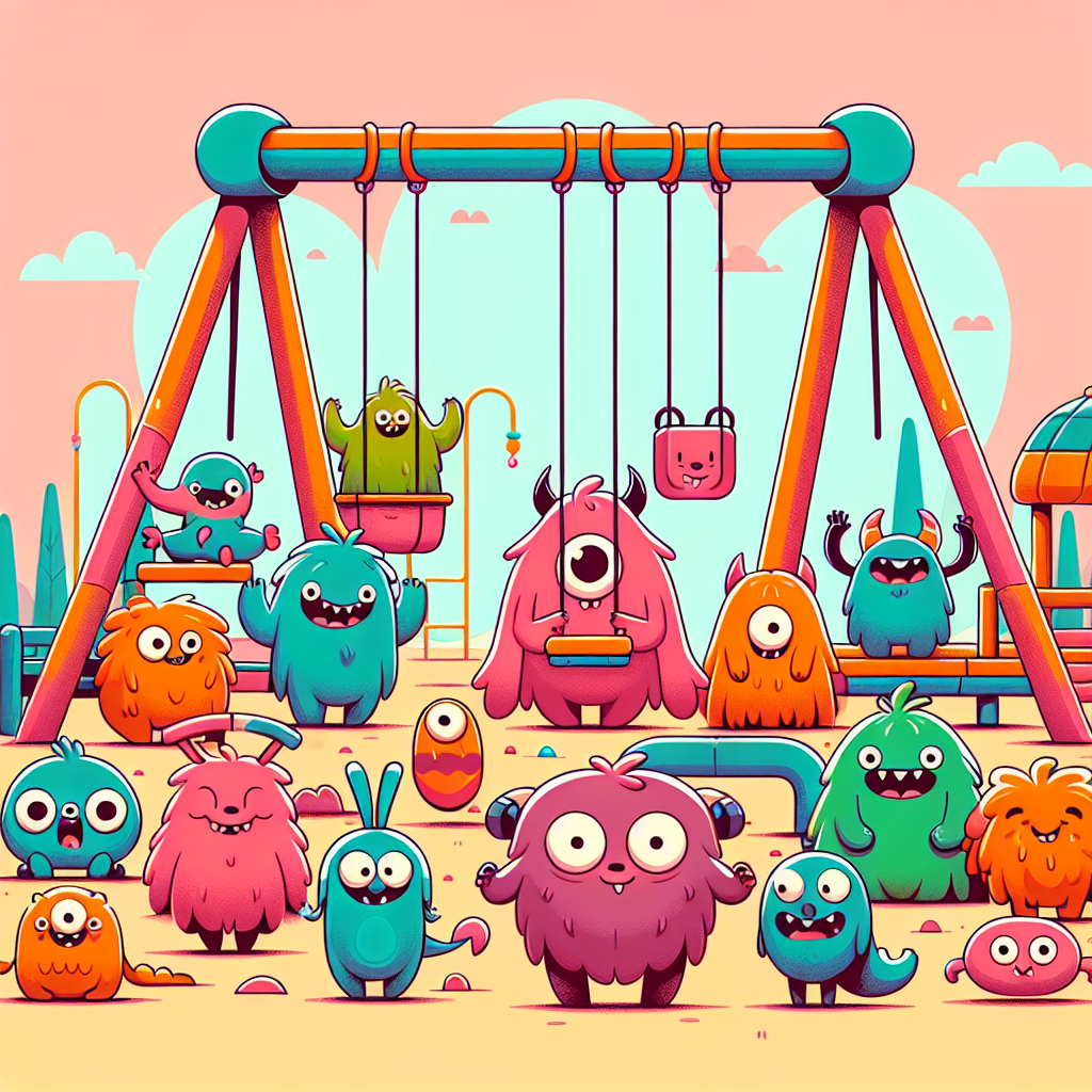 Cuddly Monsters Number Painting
