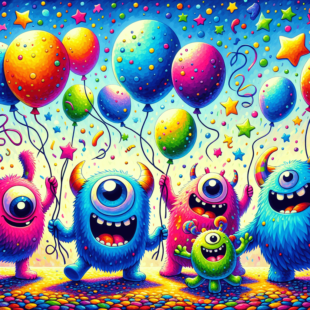 Funky Monster Creatures Paint By Numbers Kits