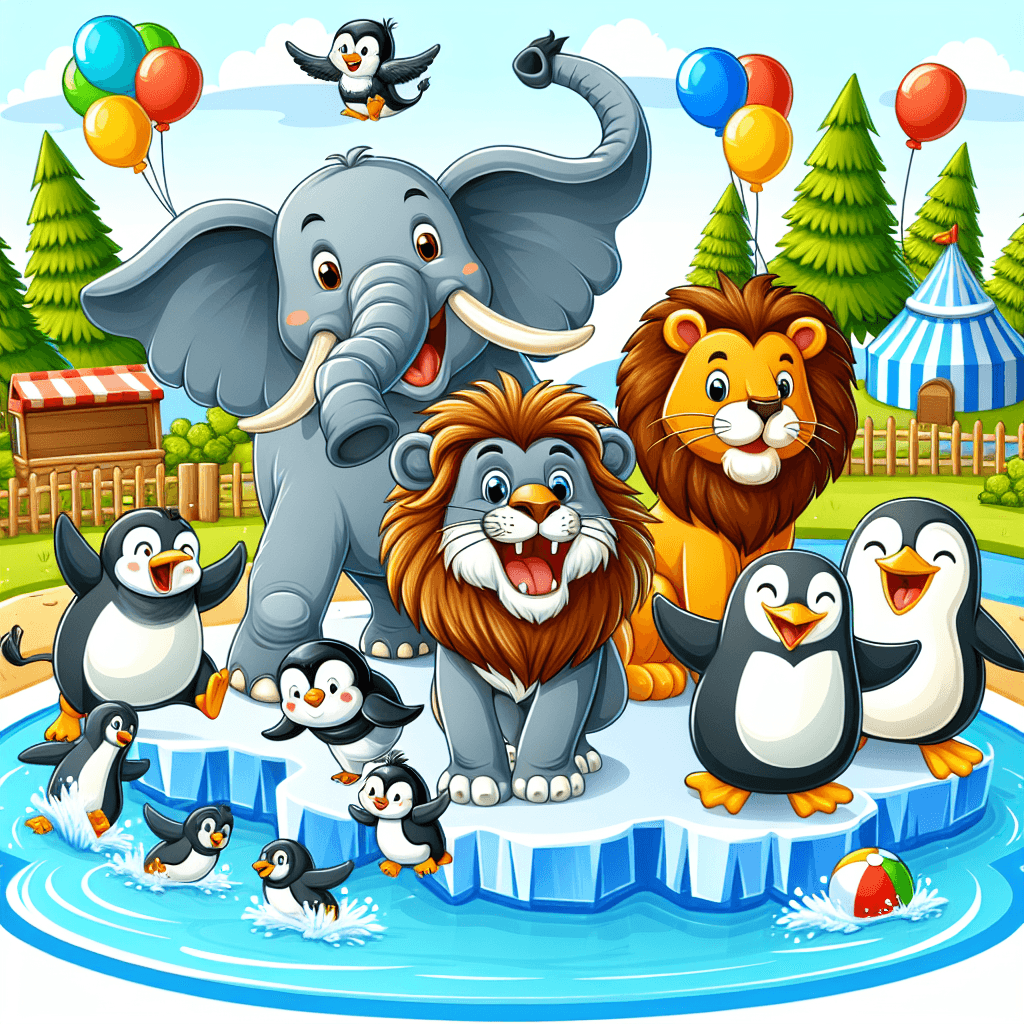 Happy Animals At The Zoo Painting By Numbers Kit