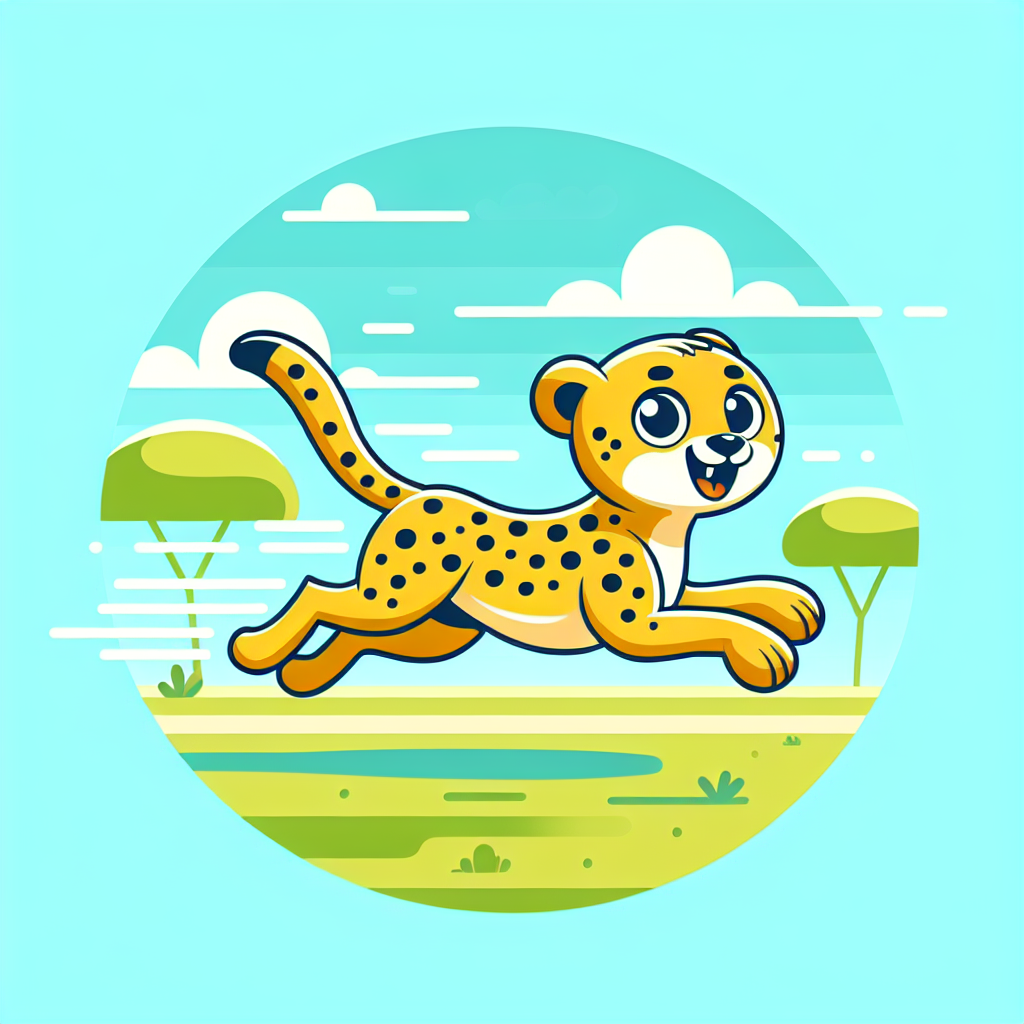 Happy Cheetah Painting By Numbers Kit