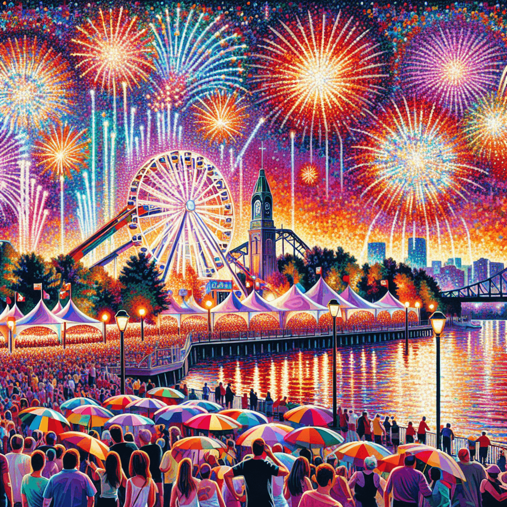 Montreal Fireworks Festival - Canada Painting By Numbers Kit