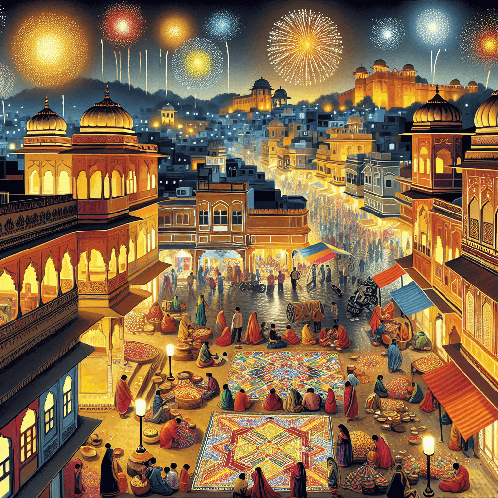Diwali In Jaipur - India DIY Paint By Numbers