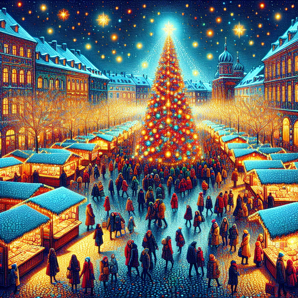 Toronto Christmas Market - Canada Number Painting