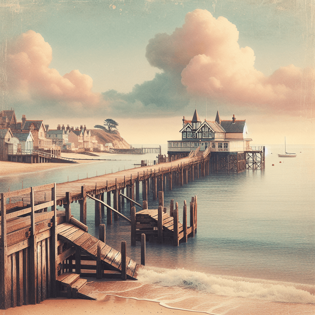 Nostalgic Seaside Pier Number Painting