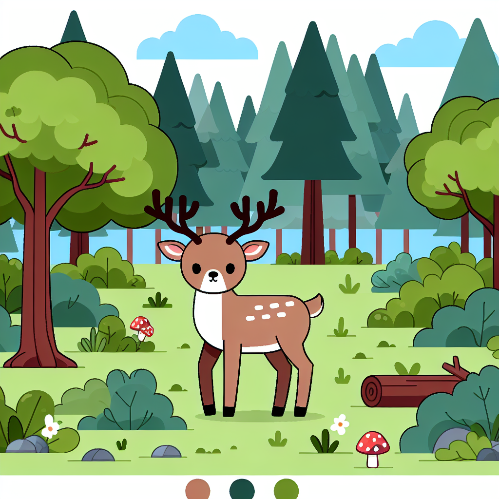 Dashing Deer Discovery Paint By Numbers