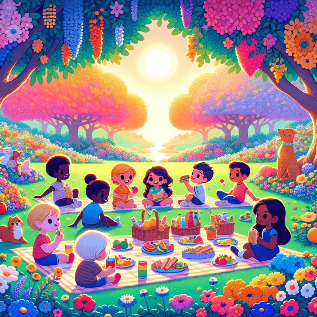 Garden Party Picnic DIY Paint By Numbers