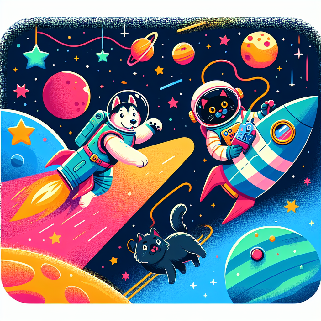 Animal Adventures In Space Painting By Numbers Kit