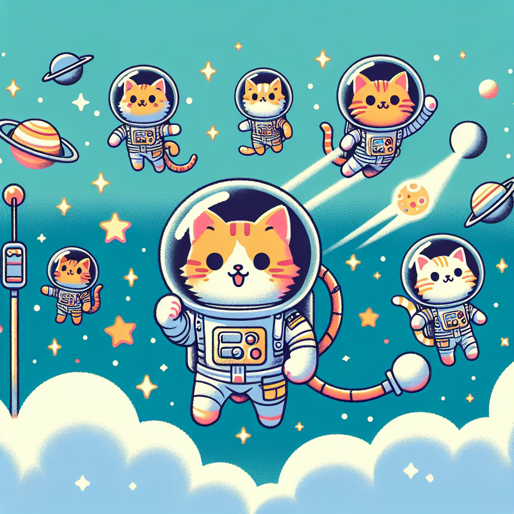 Cosmic Kitten Explorers Painting Number Kit