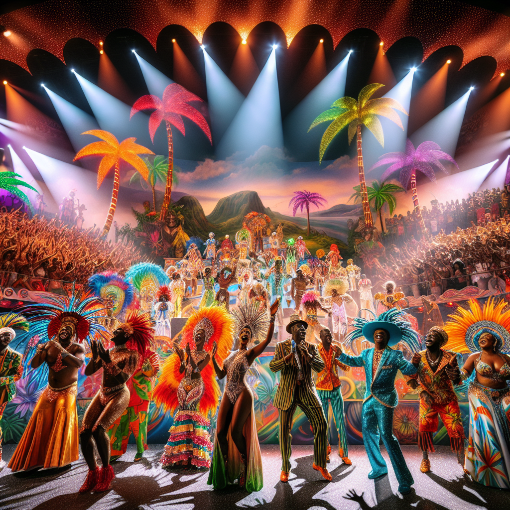 Calypso Festival - Trinidad And Tobago Painting By Numbers Kit