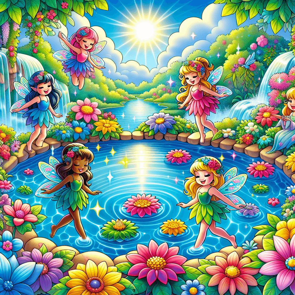 Enchanting Fairy Pond Painting By Numbers Kit