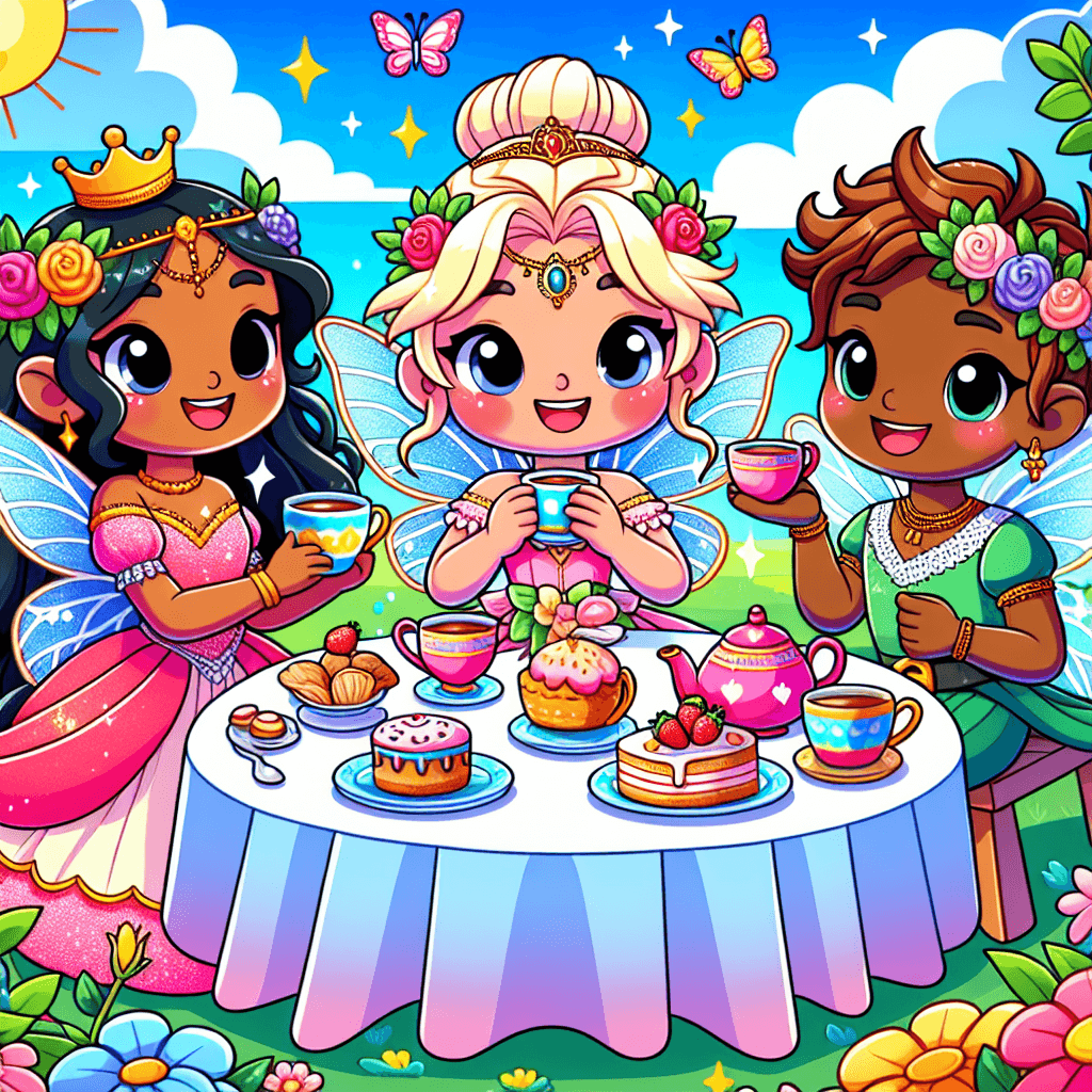 Magical Fairy Tea Party Number Painting