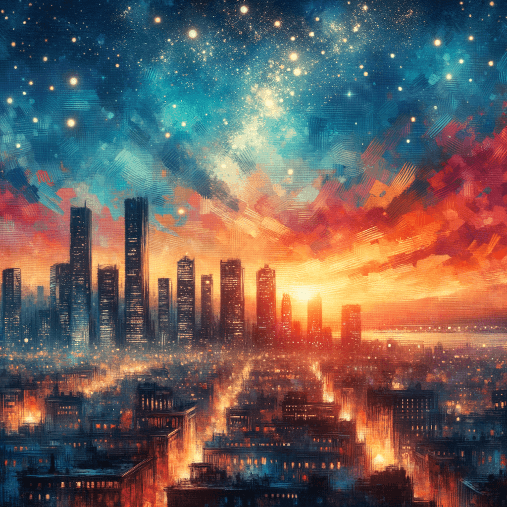 Skyline Dreams Paint By Color