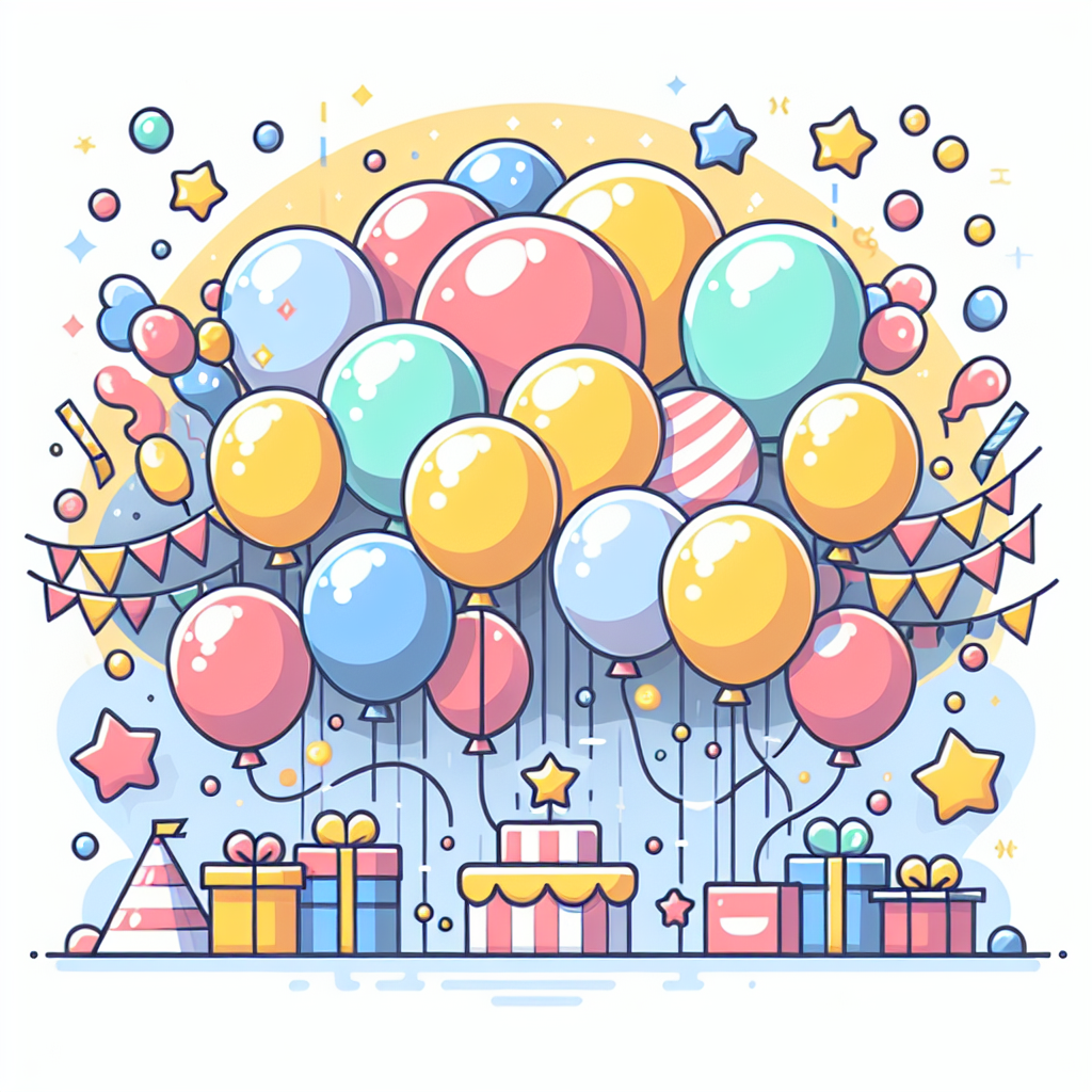 Bouncy Balloon Bash Number Painting