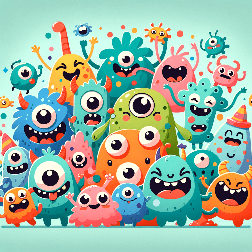 Silly Monster Friends Number Painting