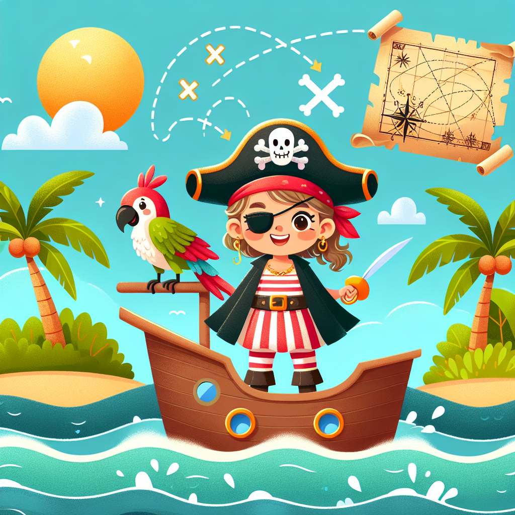 Pirate Ship Treasure Voyage Number Painting