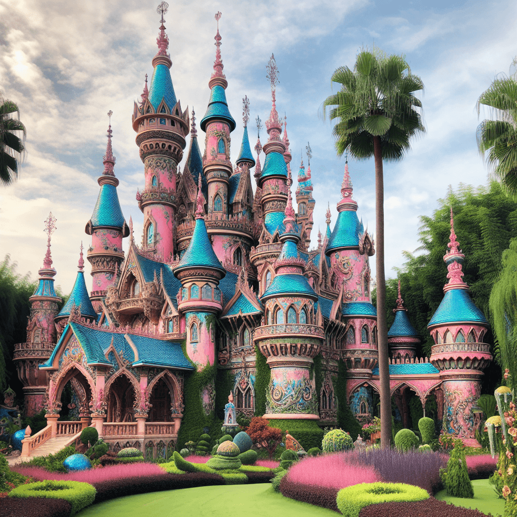 Fantasy Castle Spires Numbered Painting Kits