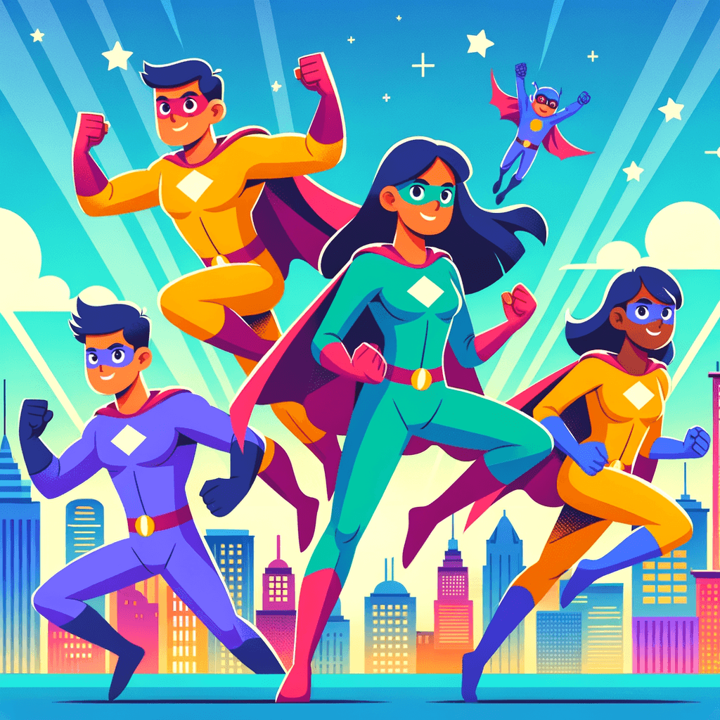 Dynamic Superhero Adventures DIY Paint By Numbers