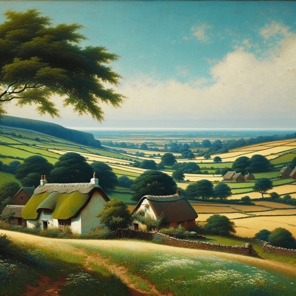 Countryside Harmony Scene Painting By Numbers Kit