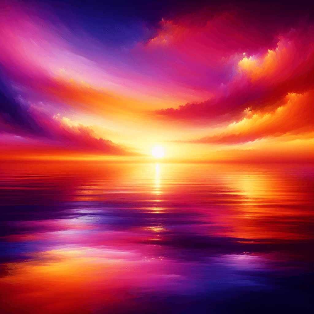 Radiant Sunset Horizon DIY Paint By Numbers