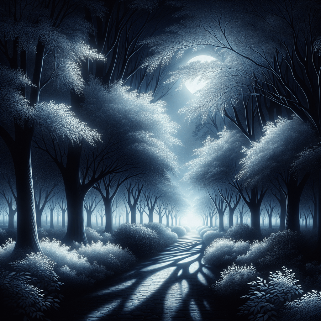 Ethereal Moonlit Path DIY Paint By Numbers