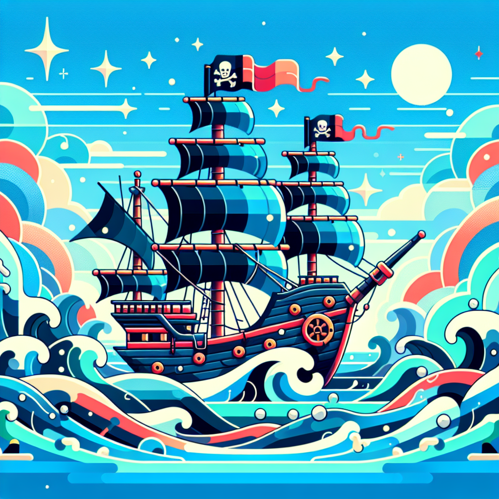 Pirate Ship Paint By Number