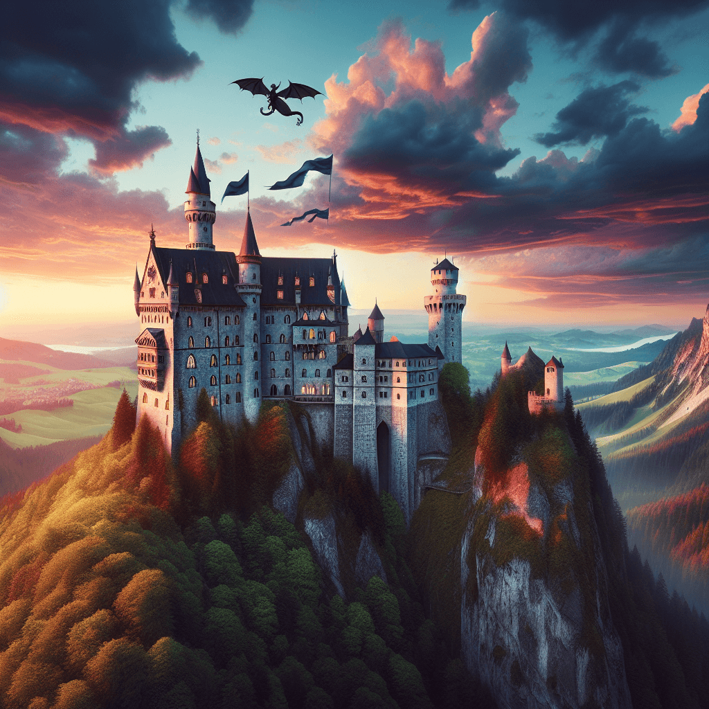 Medieval Fantasy Castle Painting By Numbers Kit