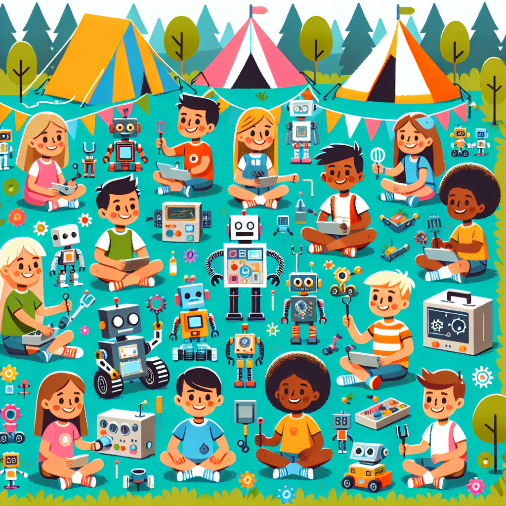 Robot Adventure Camp Painting Number Kit