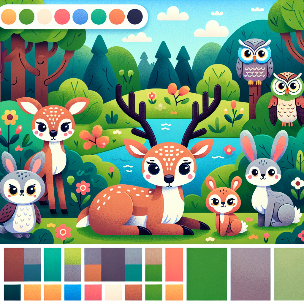 Nature's Friends Paint By Color