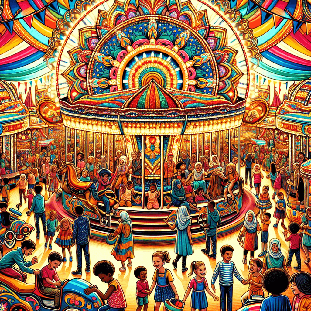 Colorful Summer Carnival Painting By Numbers Kit
