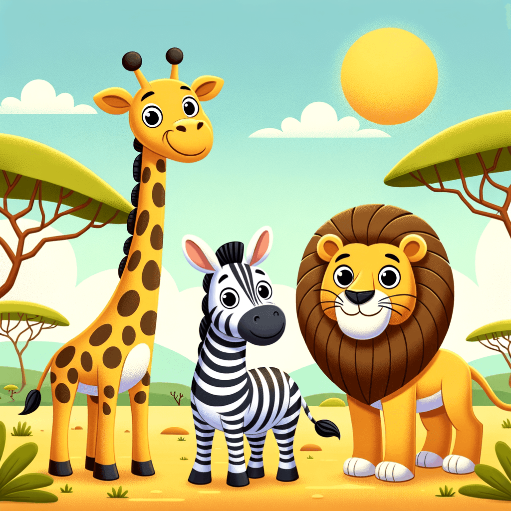 Safari Friends Number Painting