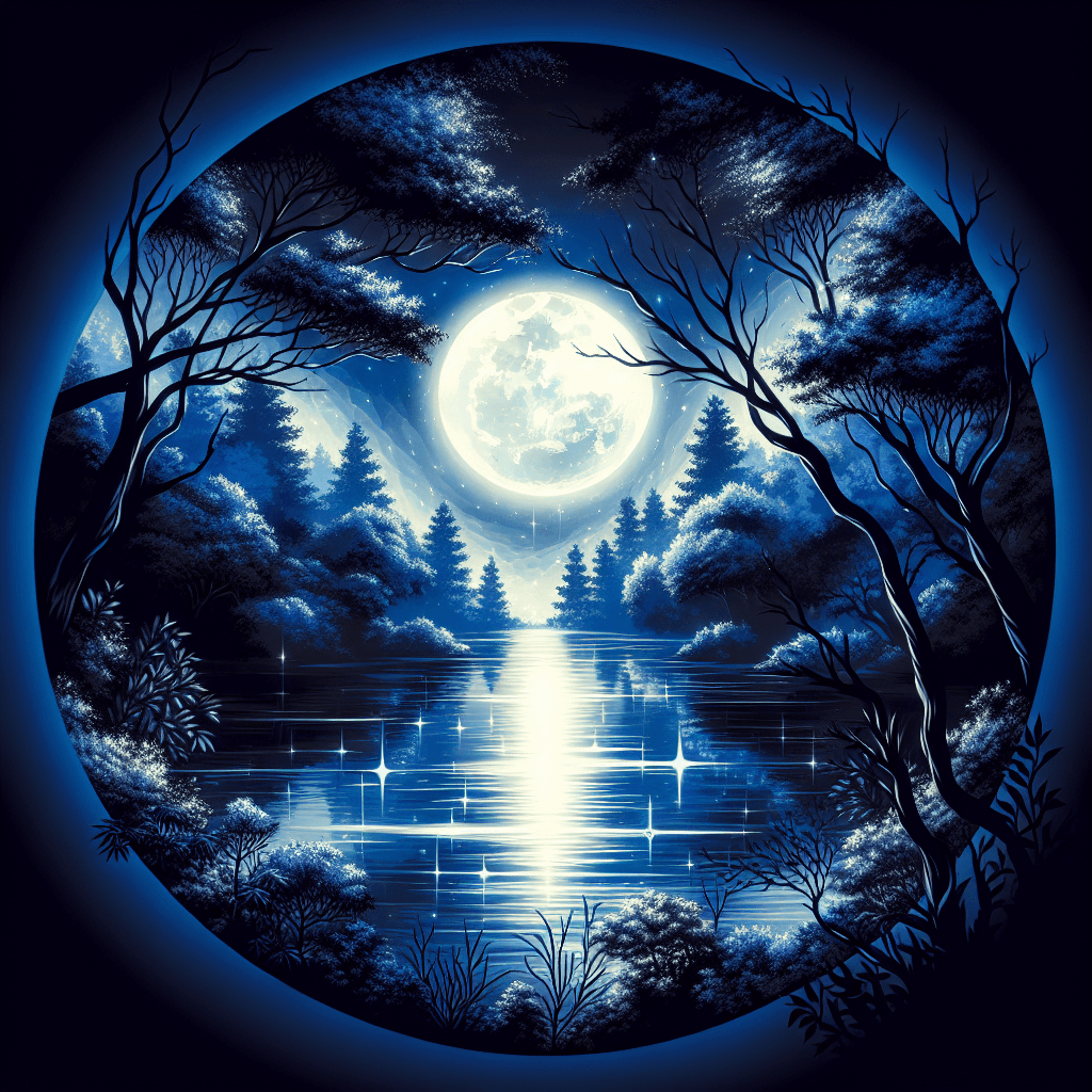 Mysterious Moonlit Lagoon Paint By Color