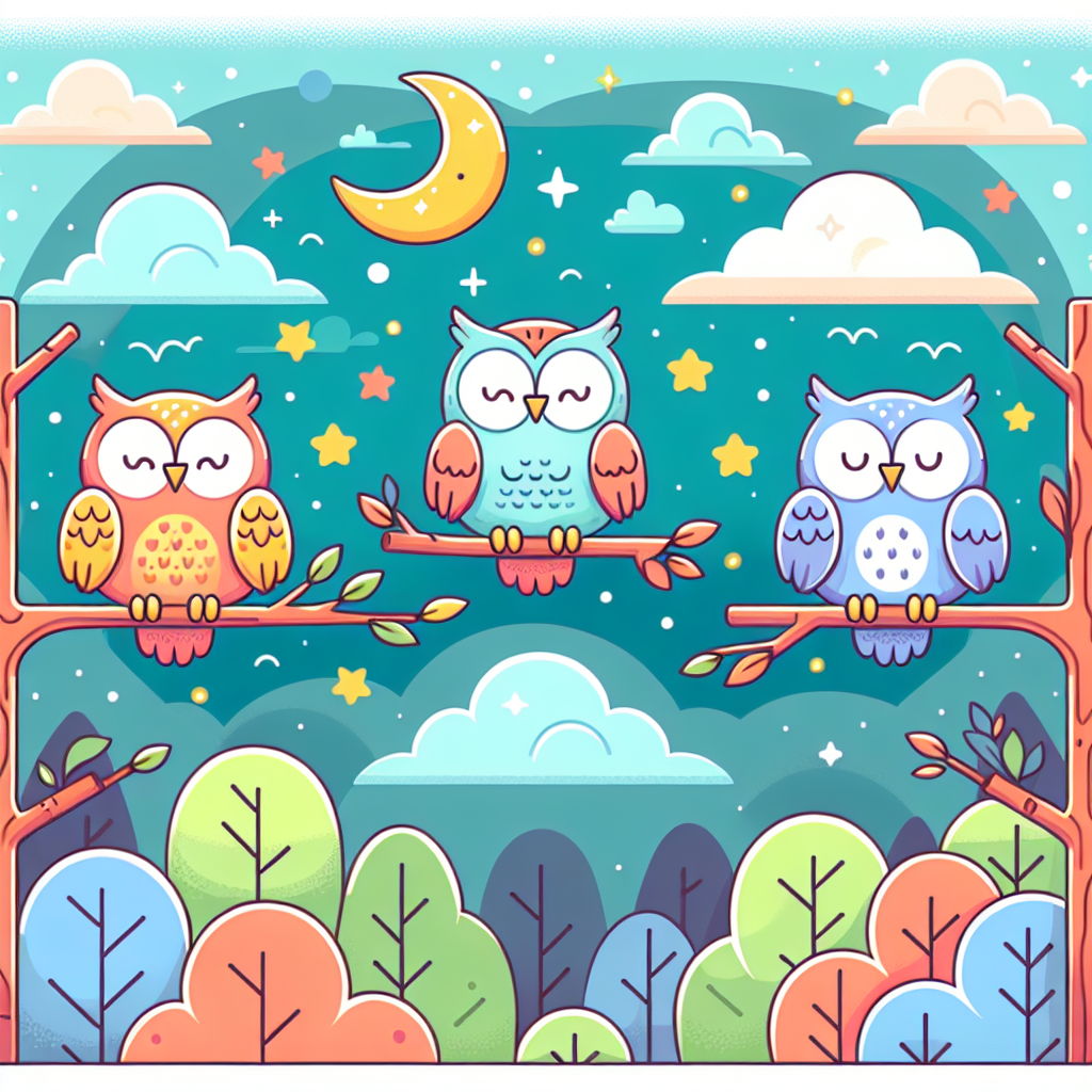 Colorful Owls DIY Paint By Numbers