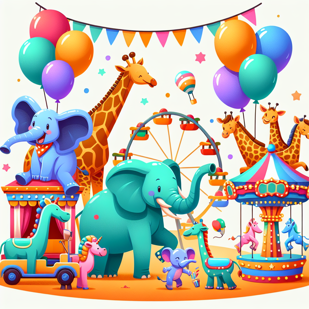Zoo Animal Funfair Number Painting