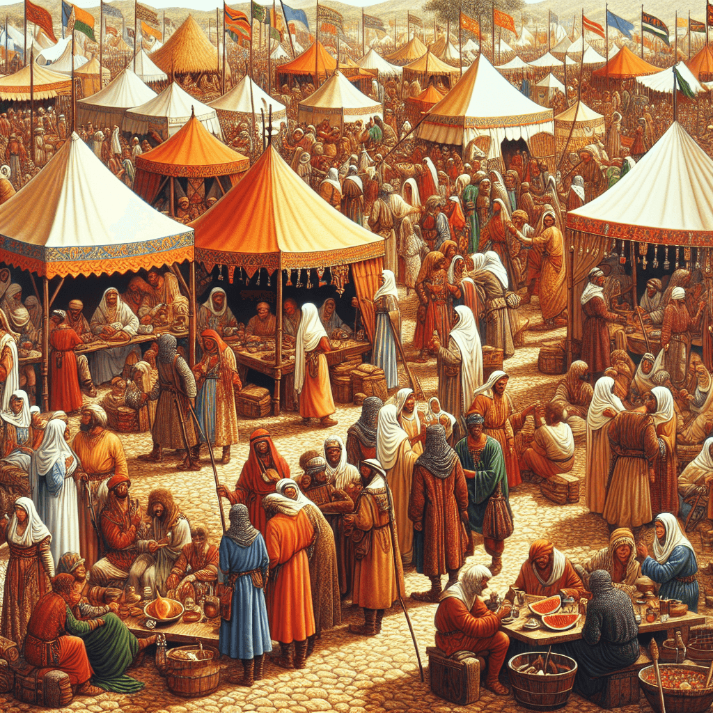 Medieval Village Festivity Paint By Numbers Art