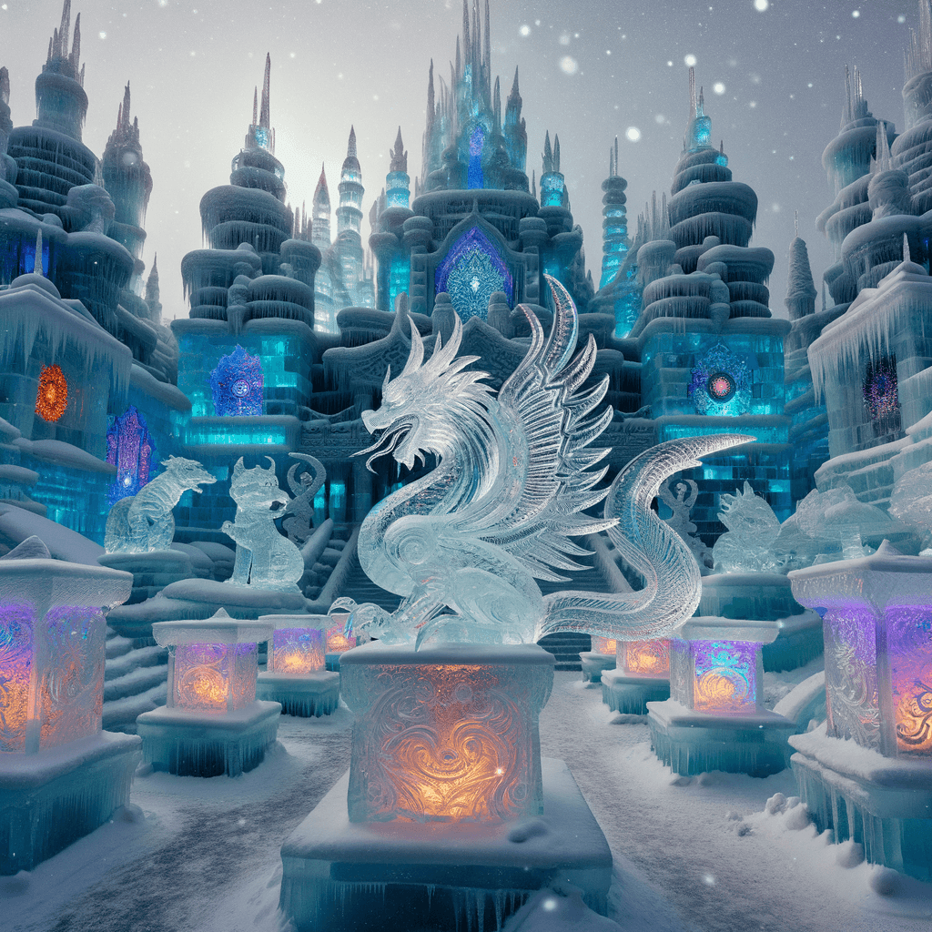 Harbin Ice And Snow Festival - Harbin Painting By Numbers Kit