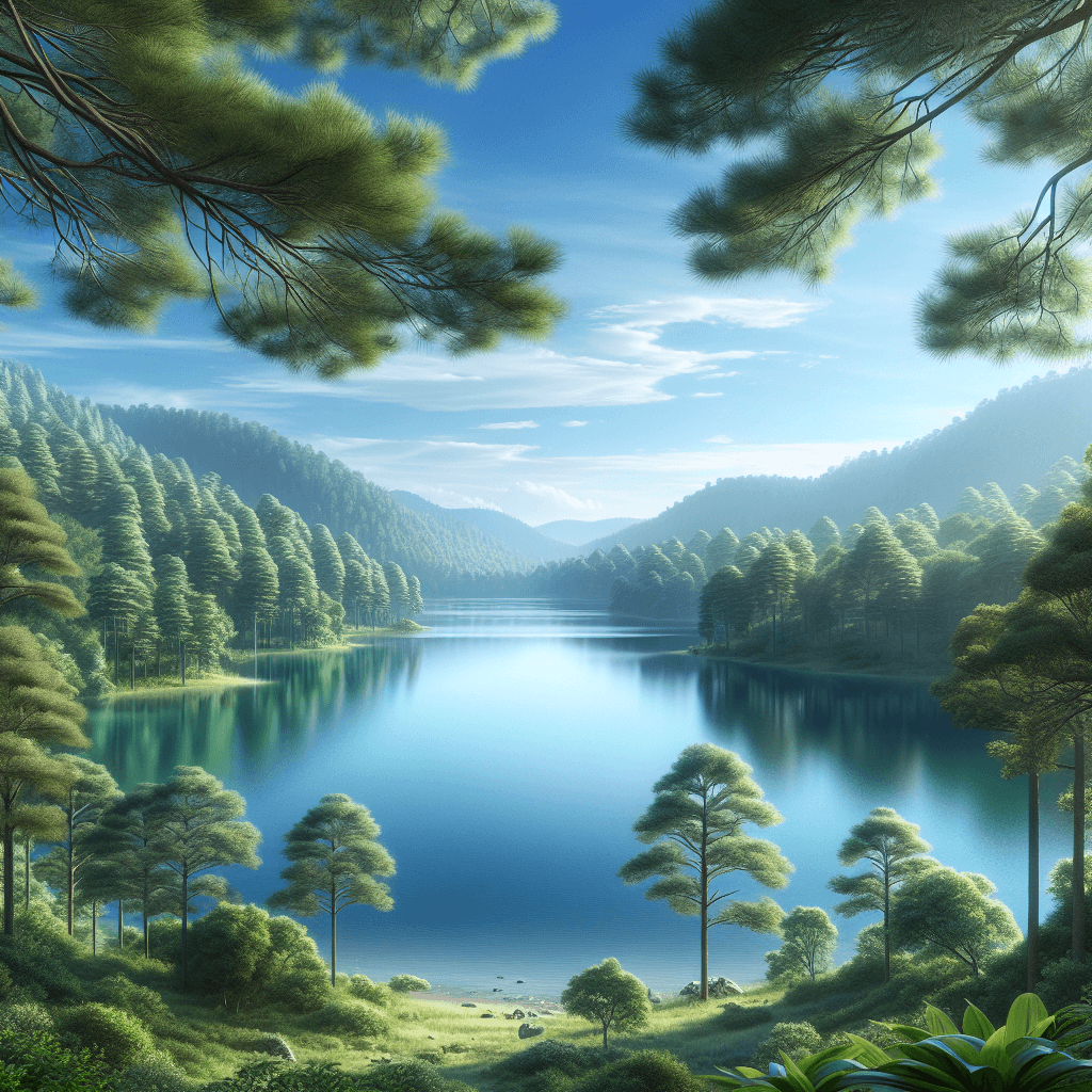 Idyllic Lakeside Retreat Paint By Color